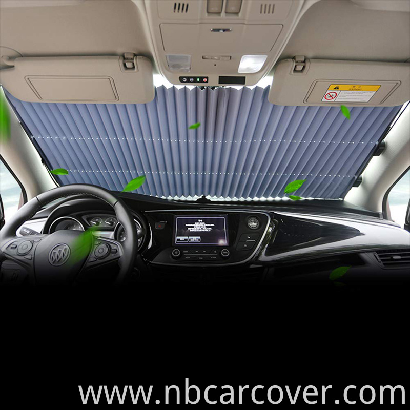 Good quality wholesale auto collapsible roller sun shield sunshades window shade for car